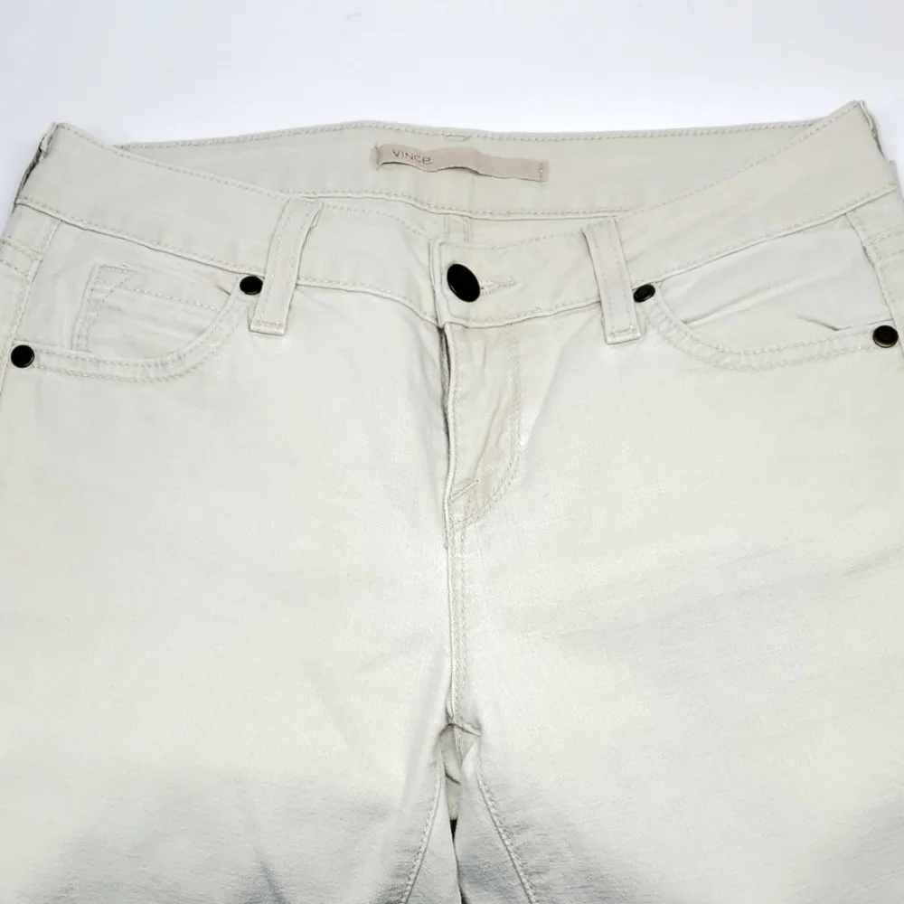 Vince Crop Skinny Ankle Khaki Jeans 25 EUC - Picture 2 of 13